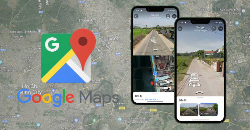 Cách xem nhà mình khi xưa trên Google Maps
