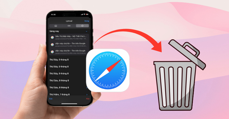Cách xóa lịch sử Safari