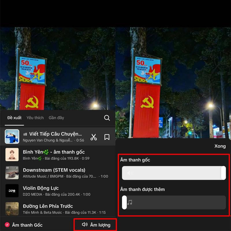 Tăng âm lượng âm thanh gốc để giữ nguyên âm thanh trong video