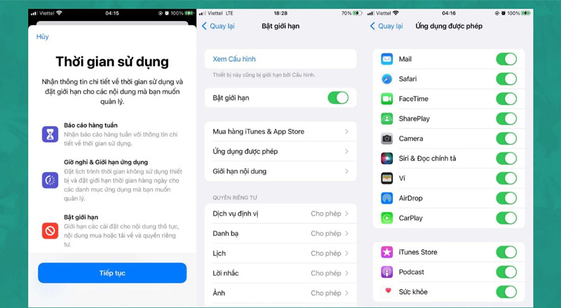 Sử dụng tính năng giới hạn để ẩn ứng dụng iPhone