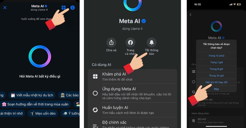 Cách tắt Meta AI trên Messenger