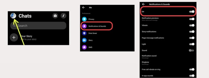 Cách tắt thông báo tin nhắn Messenger trên Android