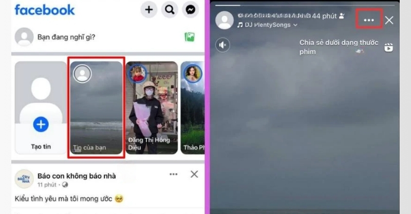 Cách thêm story hiện tại vào tin nổi bật Facebook