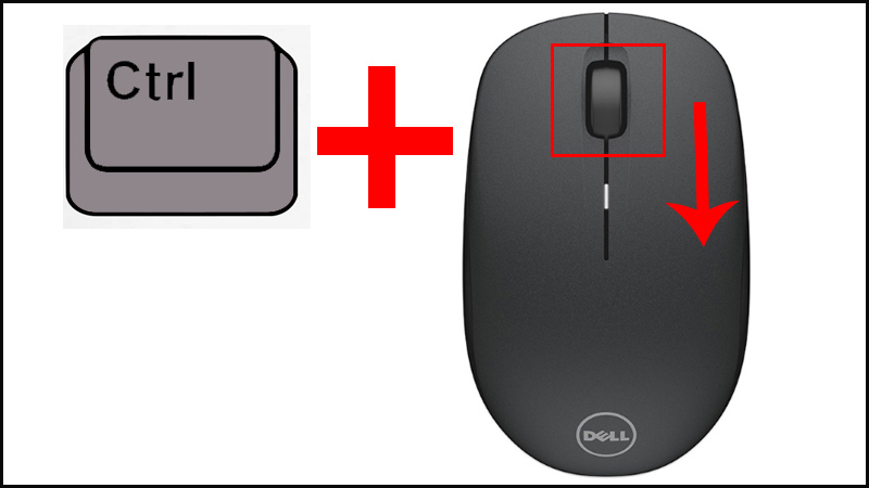 Sử dụng con lăn chuột để thu nhỏ màn hình máy tính Windows