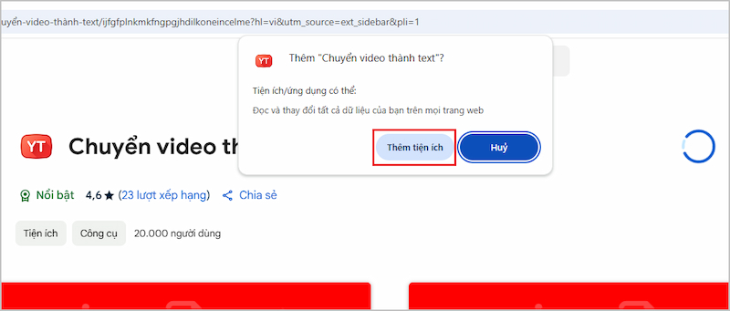 Nội dung video Youtube đã chuyển sang dạng văn bản