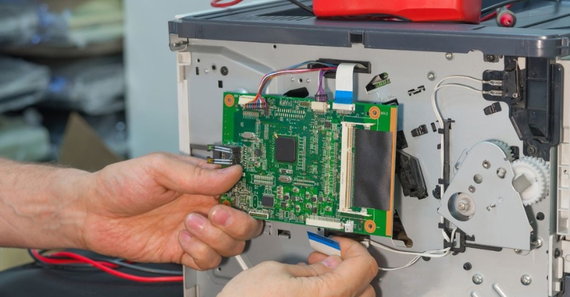 Card formatter gặp lỗi khiến máy in bị mờ