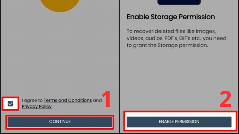 Chọn vào Enable Permission