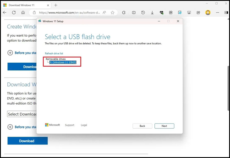 Hoàn tất cài đặt USB boot Windows 11