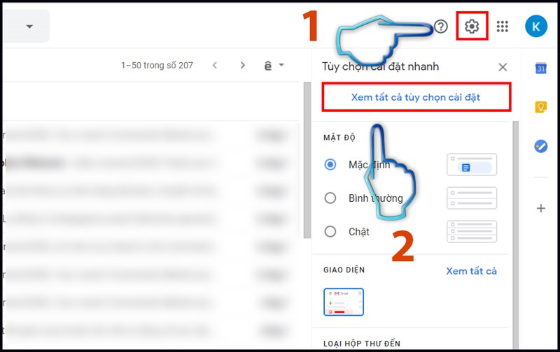 Chọn "Xem tất cả tùy chọn cài đặt"