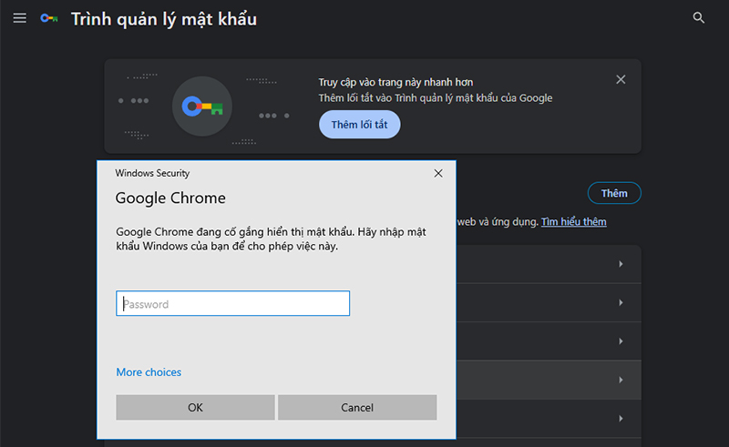 Cách xem mật khẩu đã lưu trên Chrome bằng máy tính 2