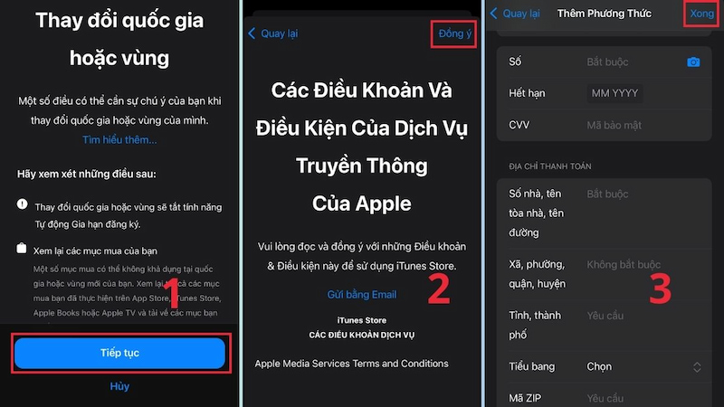 Thực hiện chuyển vùng sang Mỹ ngay trên App Store