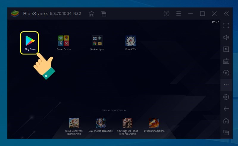 Thiết lập BlueStacks và đăng nhập Google Play Store