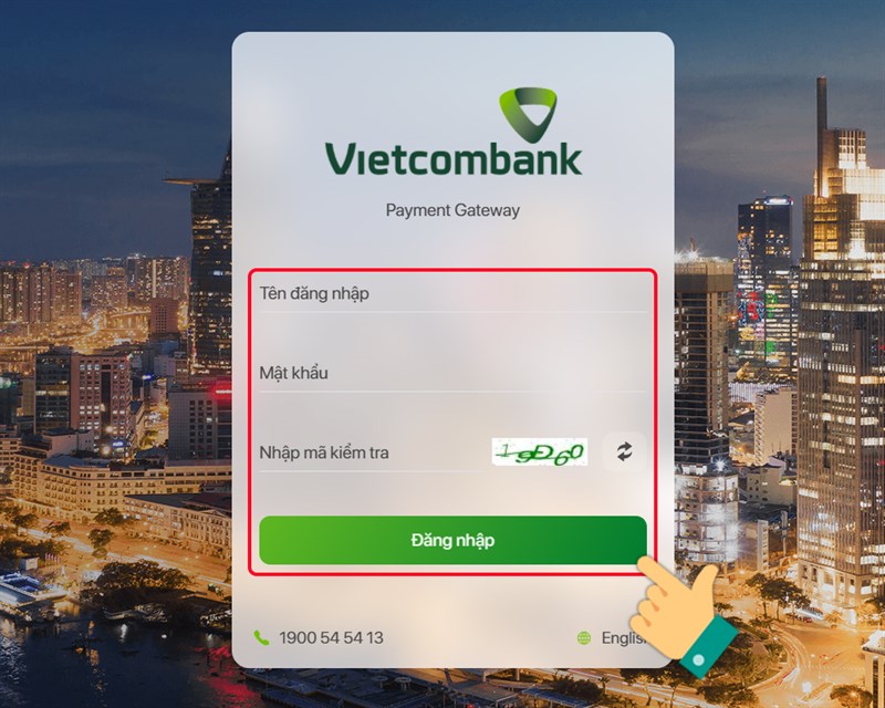 Đăng nhập và thanh toán qua cổng ngân hàng để nạp Ngôi sao thời trang