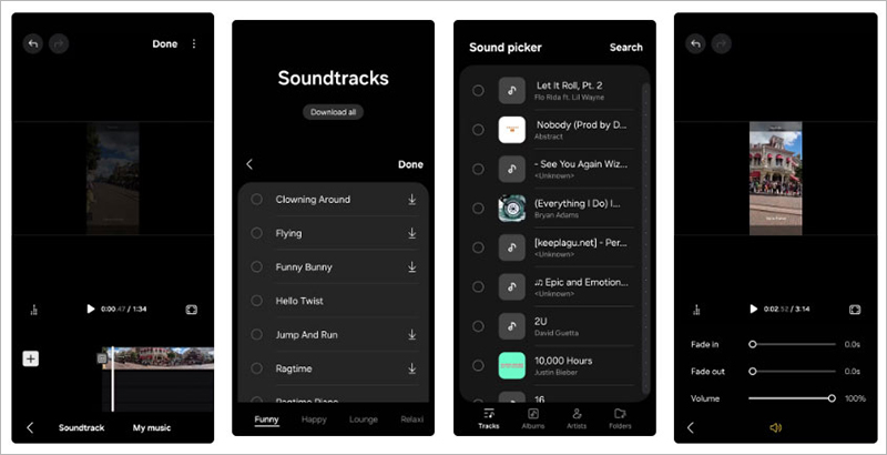 Điều chỉnh âm thanh trong Samsung Studio