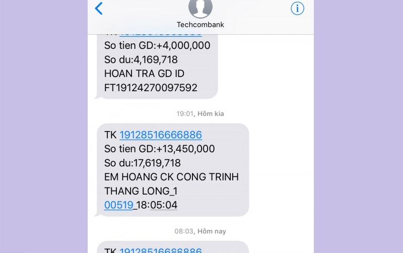 Đăng ký SMS Banking Techcombank cần phải có những gì