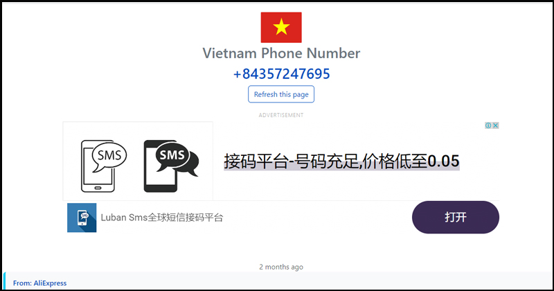 Dùng số điện thoại vừa chọn để đăng ký tài khoản