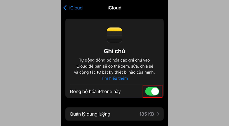 Bật tính năng Đồng bộ hóa iPhone này 