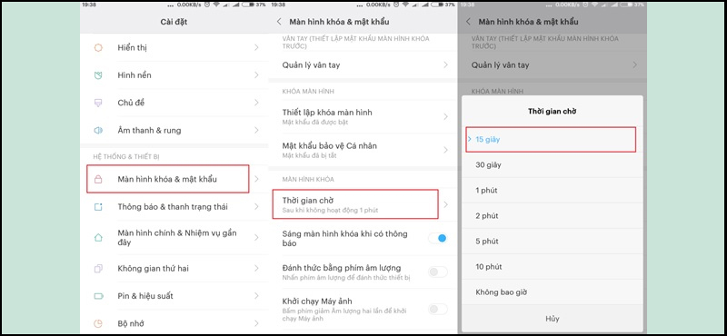 Giảm thời gian chờ màn hình để tiết kiệm pin cho Android