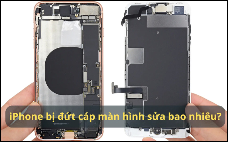 Giá sửa chữa tham khảo iPhone bị đứt cáp màn hình