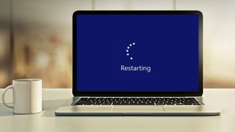 Khởi động lại máy tính để khắc phục lỗi