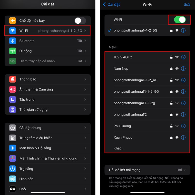 Kiểm tra lại kết nối internet trên điện thoại của bạn