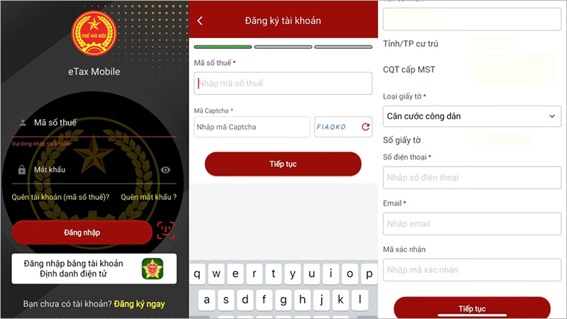 Kiểm tra lại thông tin đăng ký