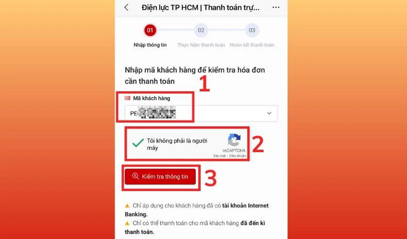 Kiểm tra thông tin và thanh toán hóa đơn tiền điện theo yêu cầu của Zalo