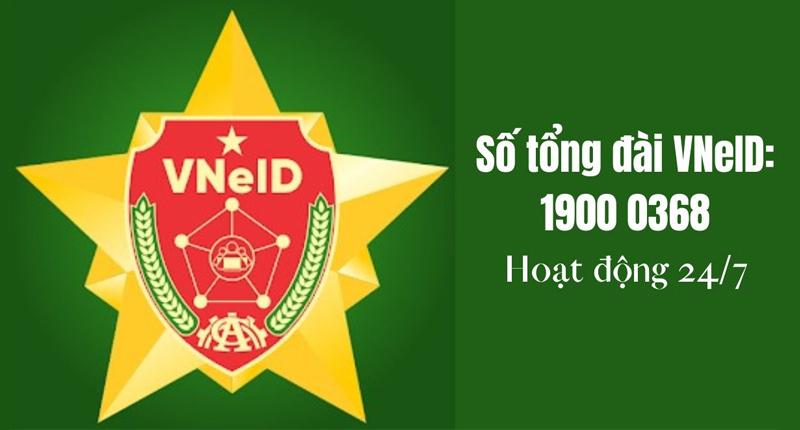Gọi đến tổng đài hỗ trợ VNeID qua hotline 1900 0368