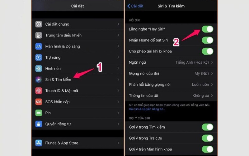 Bật tính năng Lắng nghe “Hay Siri” để mở trợ lý ảo Google