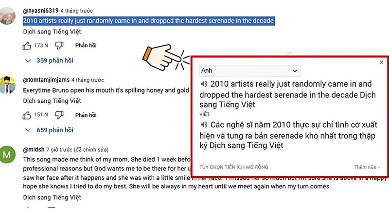 Nhấp để xem bản dịch tiếng Việt trên Youtube