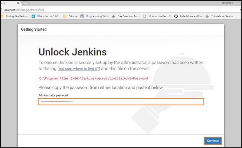 Nhập Admin password
