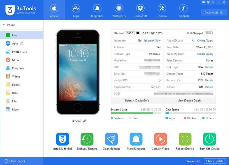 Phần mềm 3uTools là gì?