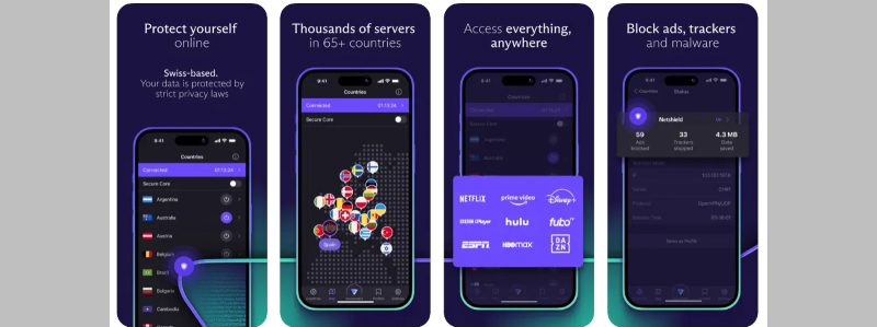 Vào web bị chặn trên điện thoại bằng Proton VPN