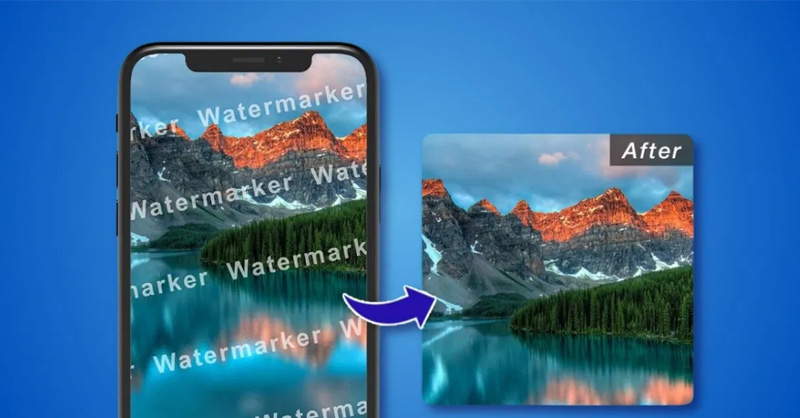 Sau khi thực hiện xong tải ảnh không có watermark về máy