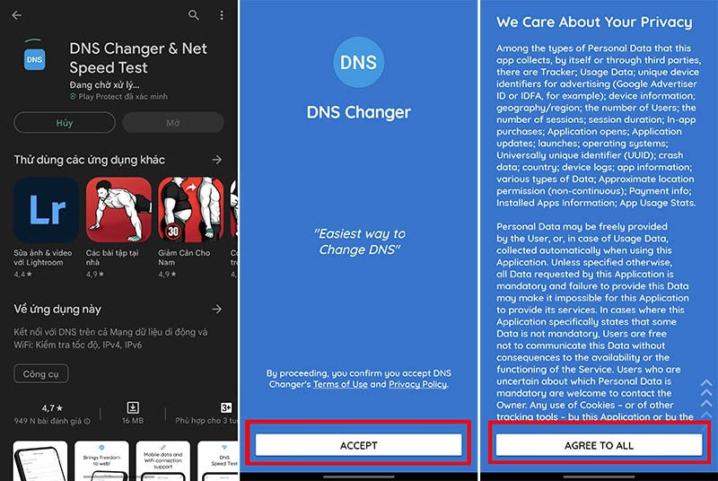Cách vào web bị chặn trên điện thoại bằng cách đổi địa chỉ DNS