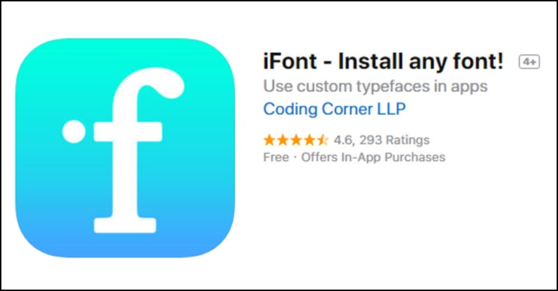 Tải và mở ứng dụng iFont trên iPhone 