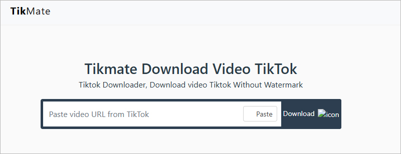 Tải video TikTok không logo bằng TikMate