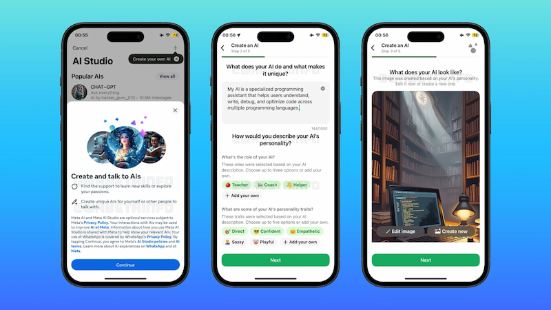 Hướng dẫn sử dụng AI Studio trên WhatsApp