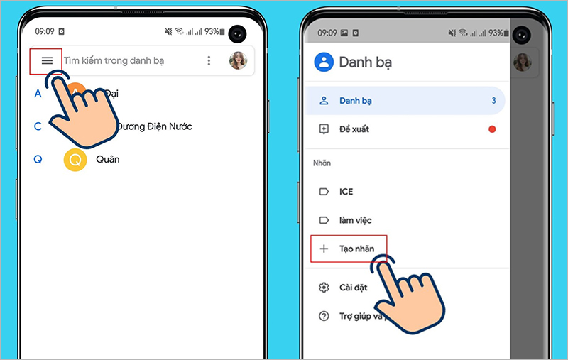 Cách tạo nhóm email trên điện thoại