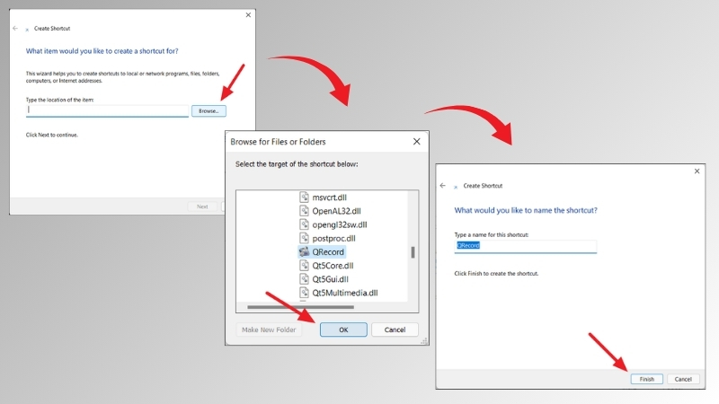 Tạo shortcut thủ công trên desktop