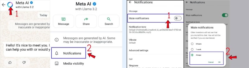 Tắt Meta AI để có cuộc trò chuyện tự nhiên hơn trên WhatsApp