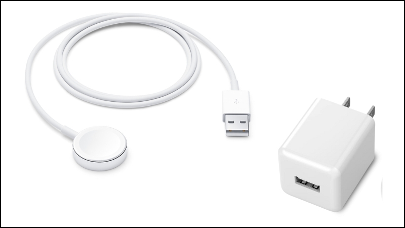 Cáp sạc từ tính và củ sạc Apple Watch