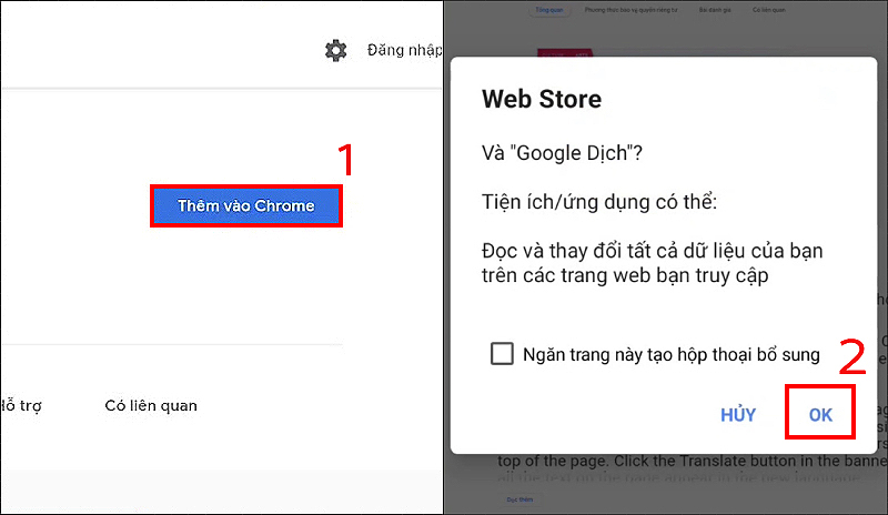 Tìm và thêm tiện ích