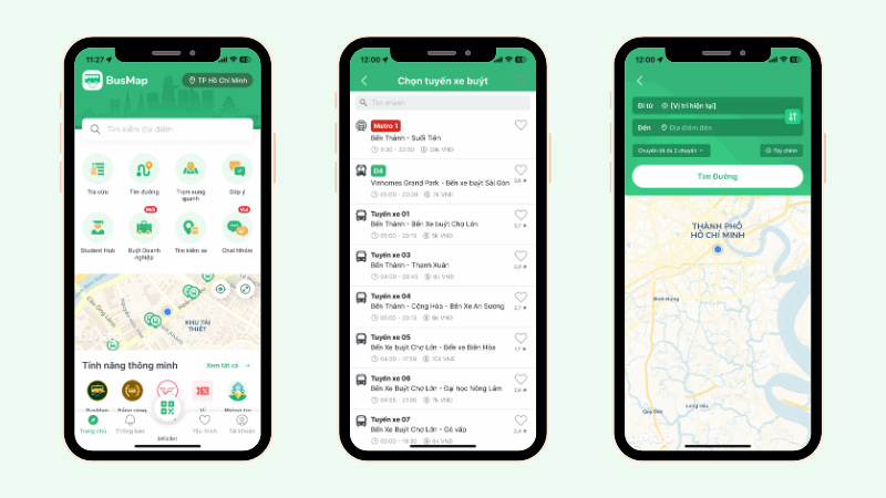 Tra cứu và tìm đường trên BusMap
