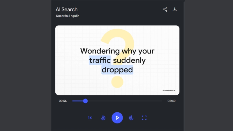 Video được tạo ra từ tính năng Video Overview