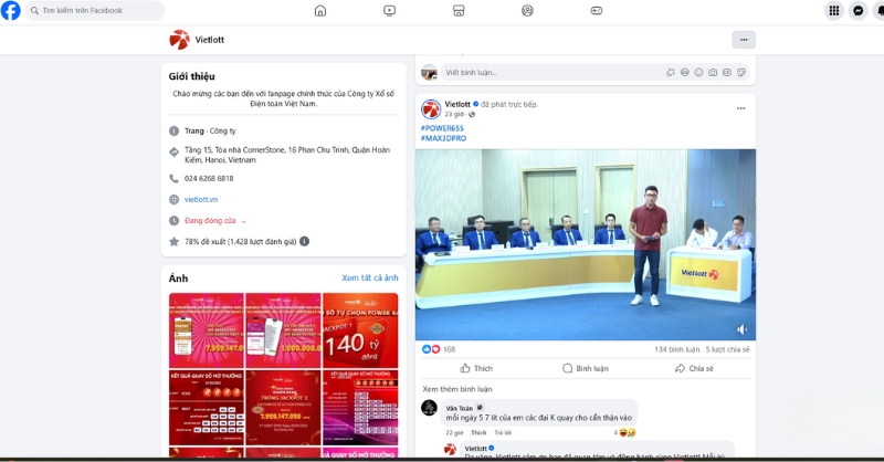 Xem kết quả vé số Vietlott trực tiếp qua livestream