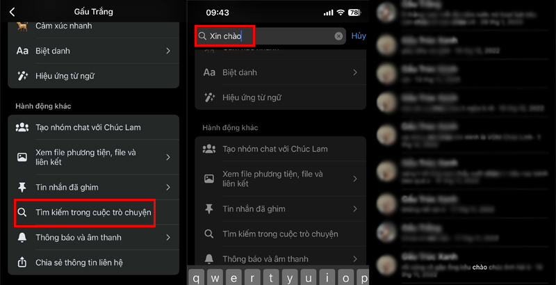 Các bước xem tin nhắn Messenger đầu tiên trên điện thoại di động