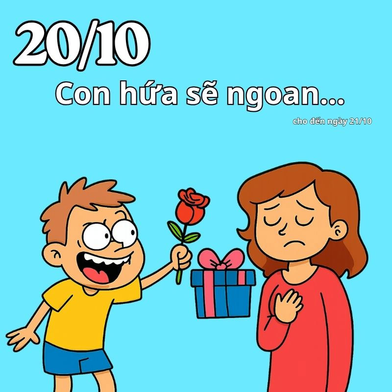 Lưu ngay meme 20/10 troll mẹ độc đáo