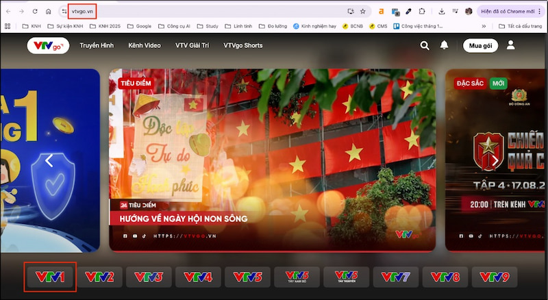 Xem diễu binh 2/9 online qua website VTVgo