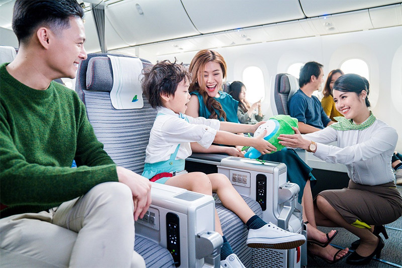 Các dịch vụ đặc biệt dành cho trẻ em khi đi máy bay của Bamboo Airways